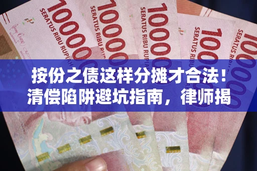 武汉按份之债这样分摊才合法！清偿陷阱避坑指南，律师揭秘关键条款