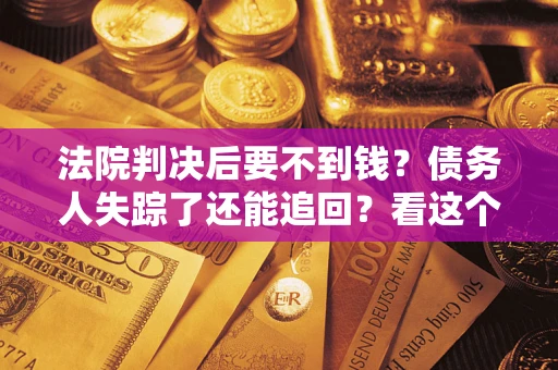 武汉法院判决后要不到钱？债务人失踪了还能追回？看这个方法！