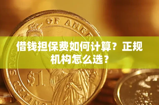 武汉借钱担保费如何计算？正规机构怎么选？