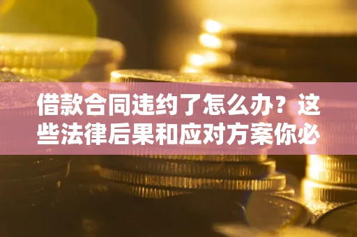 武汉借款合同违约了怎么办？这些法律后果和应对方案你必须知道
