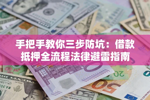 武汉手把手教你三步防坑：借款抵押全流程法律避雷指南