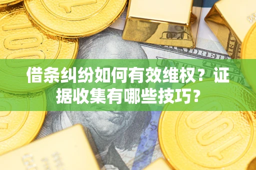 武汉借条纠纷如何有效维权？证据收集有哪些技巧？