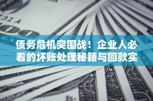 武汉债务危机突围战！企业人必看的坏账处理秘籍与回款实战指南
